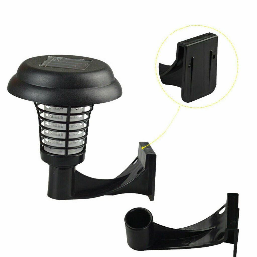 Solcellsdriven LED-lampa med UV-insektsfälla – Uppladdningsbar Mygg- och Insektsdödare för Trädgård, Gräsmatta och Camping