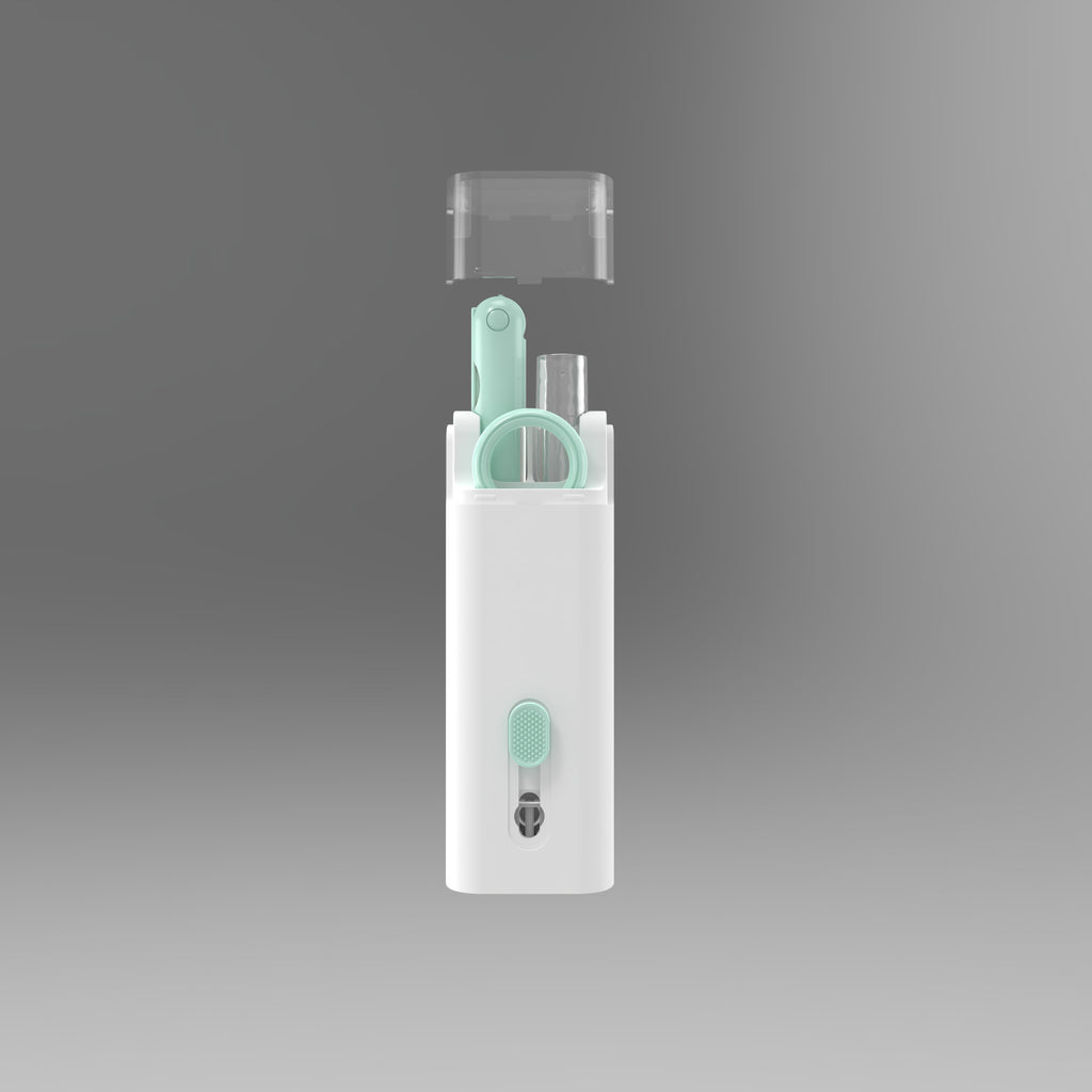 Multifunktionellt Rengöringskit – Cleaning Pen för Bluetooth-hörlurar, AirPods, Tangentbord + Keycap-Puller