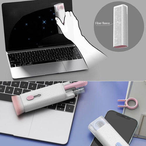Multifunktionellt Rengöringskit – Rengöringspenna för Bluetooth-hörlurar, AirPods och tangentbord med keycap-avdragare